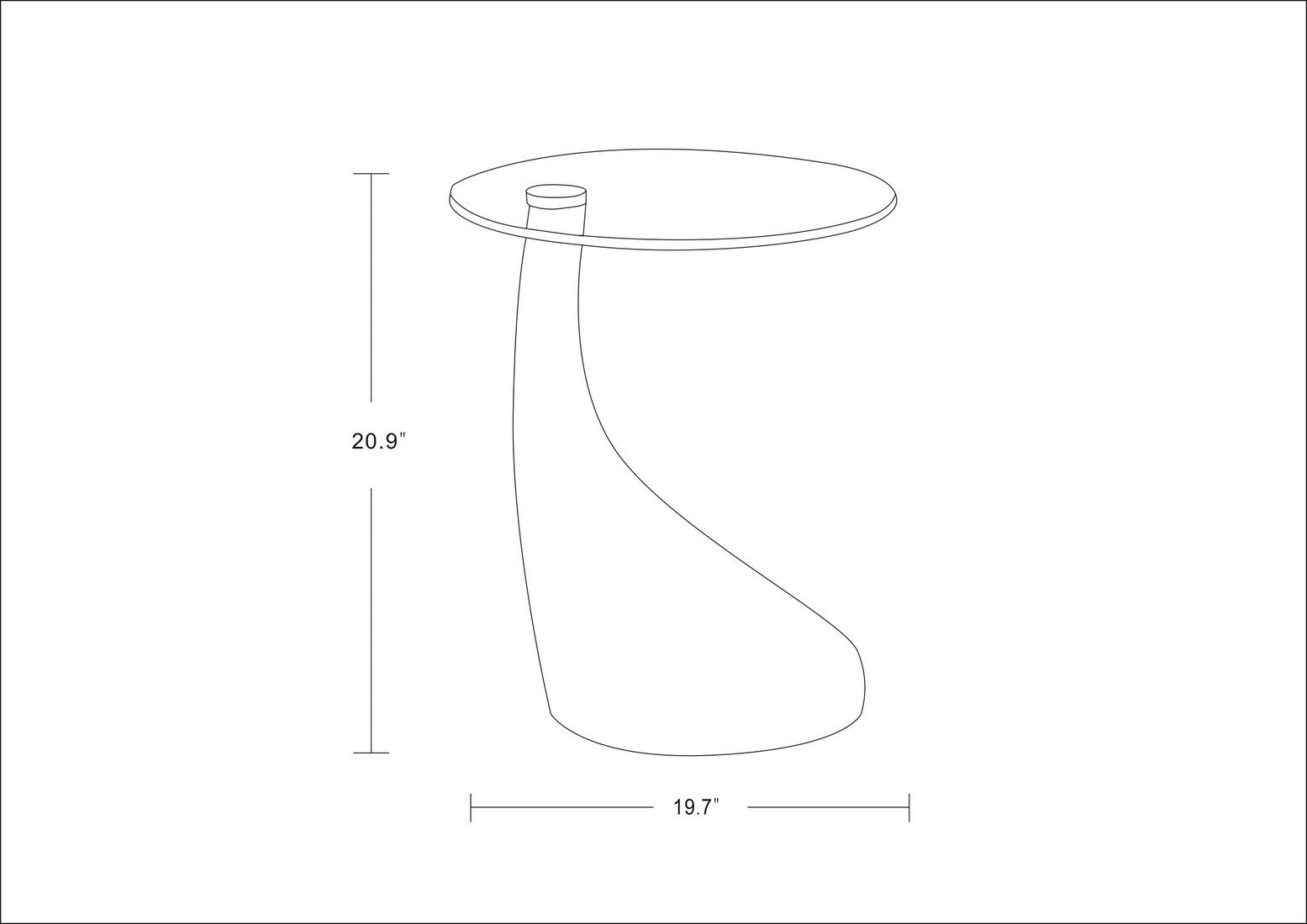 Altamura Accent Table - Orange