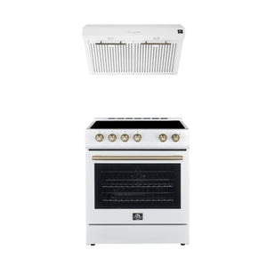 Forno Premium White Kitchen Package with Range and Range Hood - FBDL-002-03CA