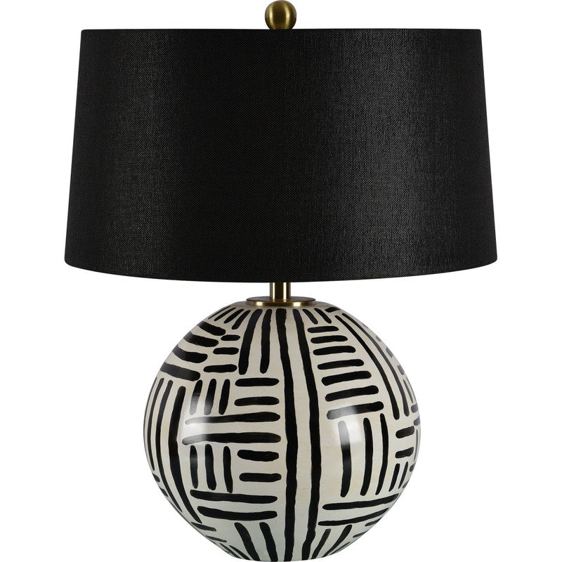Milky Table Lamp - Black/Cream