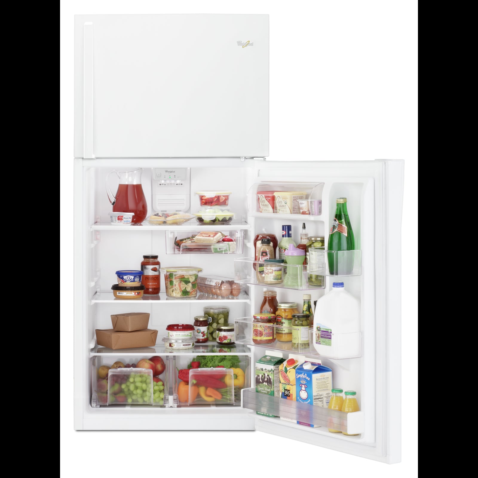 Whirlpool 30" 19.2 Cu. Ft. White Top-Freezer Refrigerator - WRT549SZDW