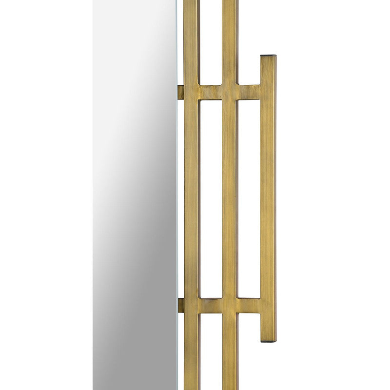 Reggie Mirror - Antique Brass
