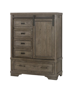 Foundry Commode avec porte - étain brossé