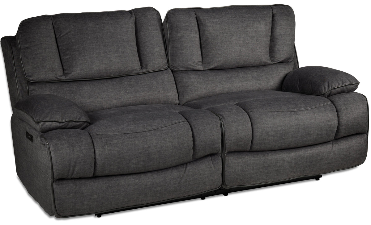 Kramer Power Reclining Sofa - Charcoal