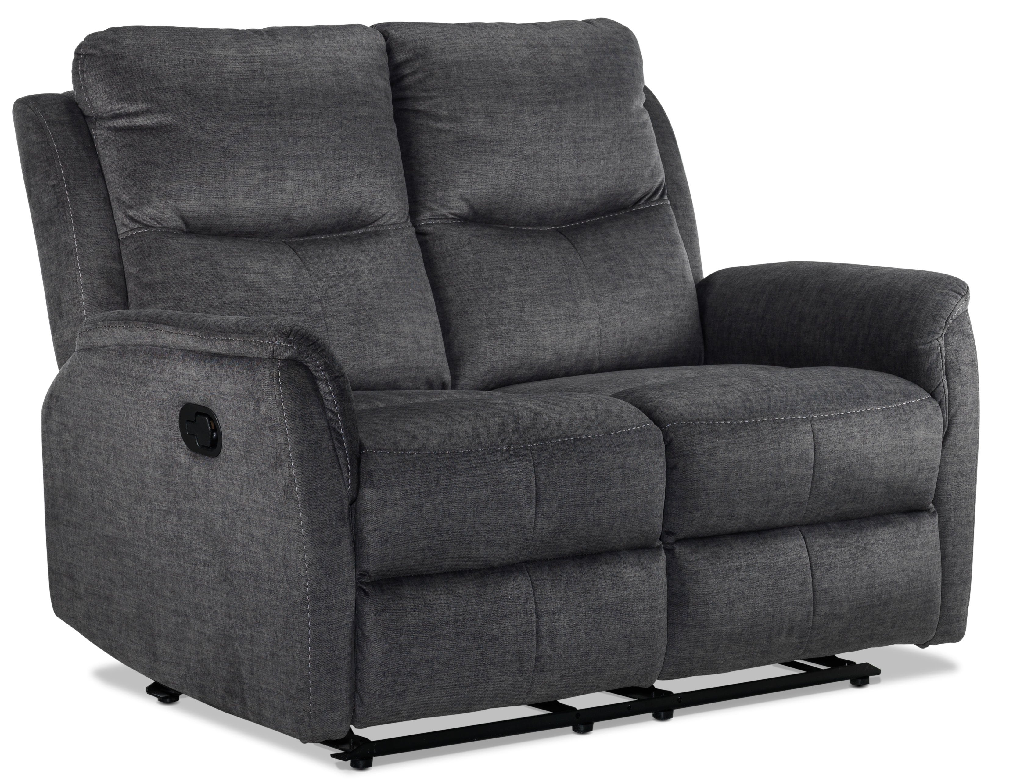 Grayson Reclining Loveseat - Charcoal