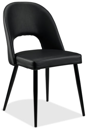 Oscar Chaise sans bras - noir mat