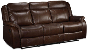 Scorpio Sofa inclinable avec plateau rabattable – brun whisky