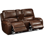 Jennings Power Reclining Loveseat - Mesquite Brown