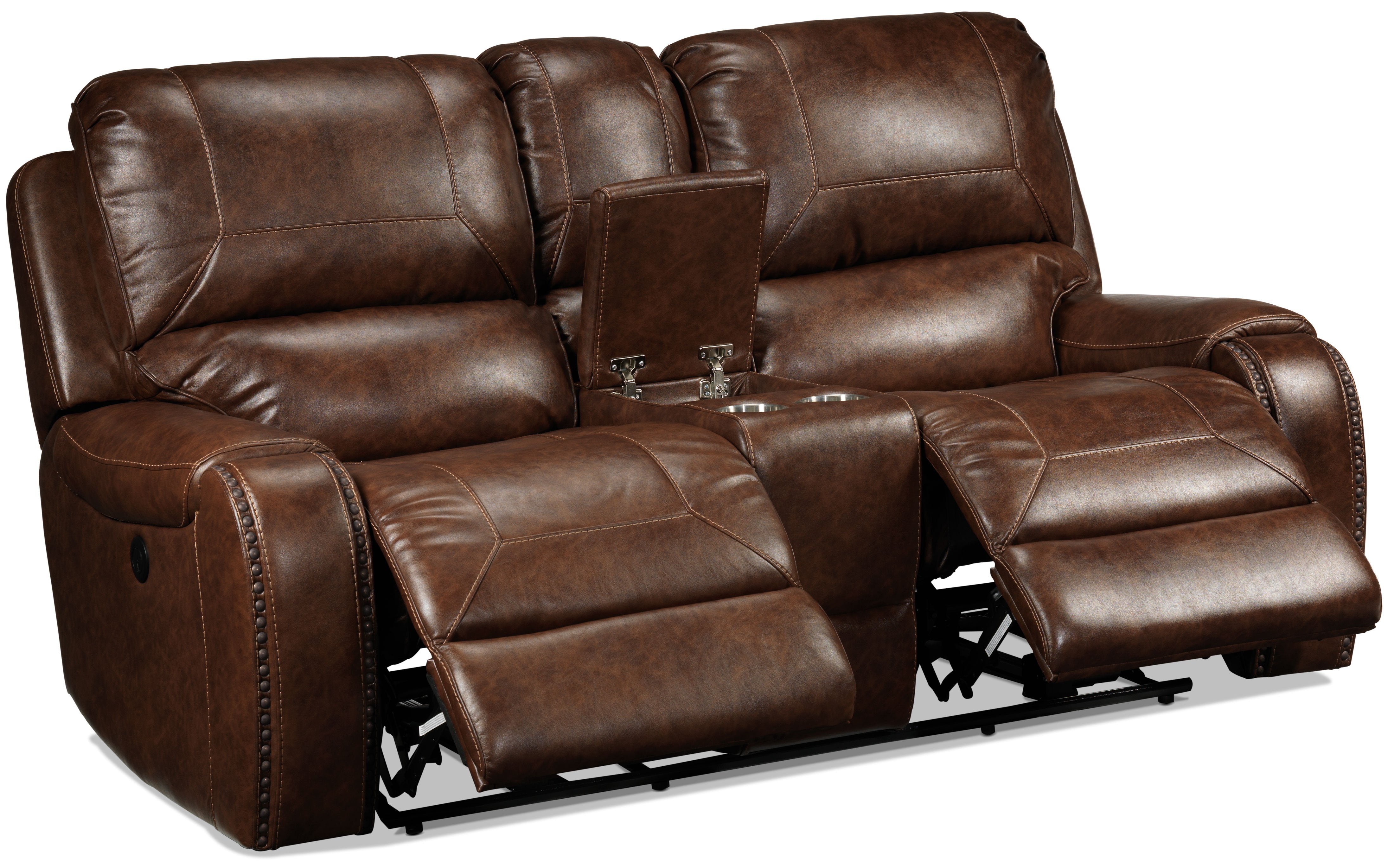 Jennings Power Reclining Loveseat - Mesquite Brown