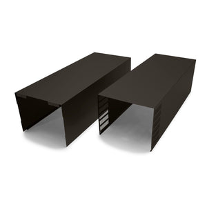 Sans marque Trousse d’extension de cache-conduit pour hotte murale 12 pi inox noir EXTKIT18HV