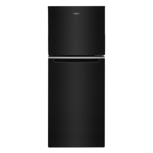 Whirlpool Réfrigérateur 11,6 pi³ de 24,5 po avec congélateur en haut noir - WRT312CZJB