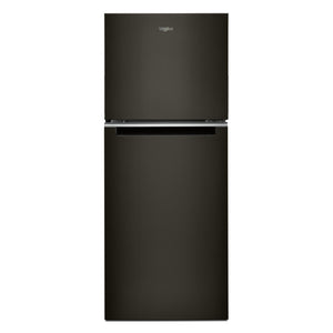 Whirlpool Réfrigérateur 11,6 pi³ de 24,5 po avec congélateur en haut acier inoxydable noir - WRT312CZJV