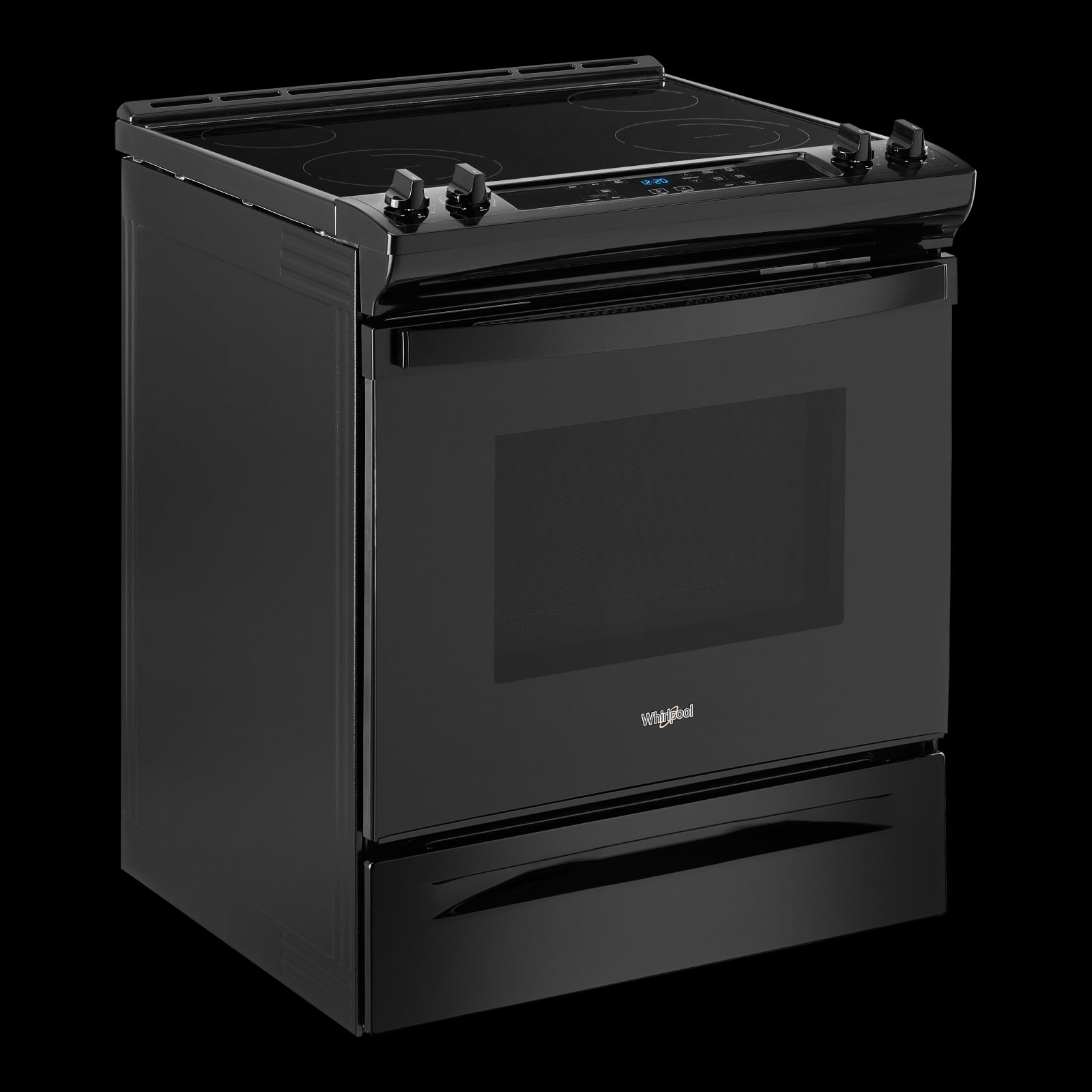 Whirlpool Black Electric Range with Frozen Bake Technology (4.8 Cu.Ft) - YWEE515S0LB
