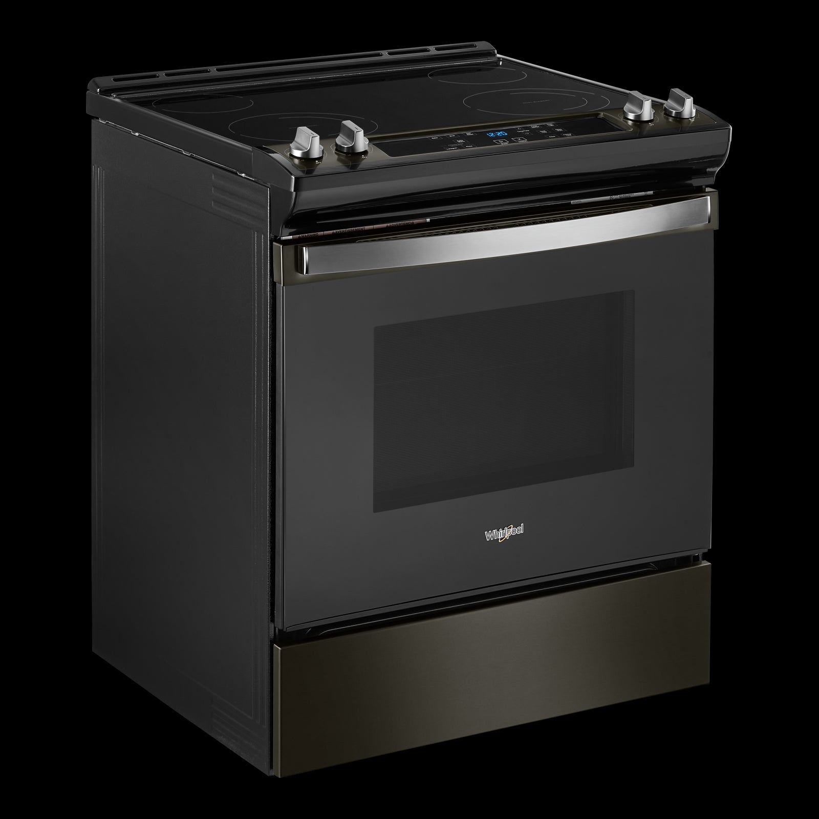 Whirlpool Black Stainless Electric Range with Frozen Bake Technology (4.8 Cu.Ft) - YWEE515S0LV