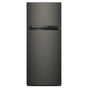 Whirlpool Réfrigérateur 18 pi³ de 28 po avec congélateur en haut acier inoxydable noir - WRT518SZKV
