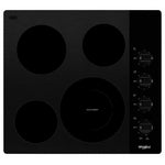 Whirlpool Black 24" Electric Cooktop - WCE55US4HB
