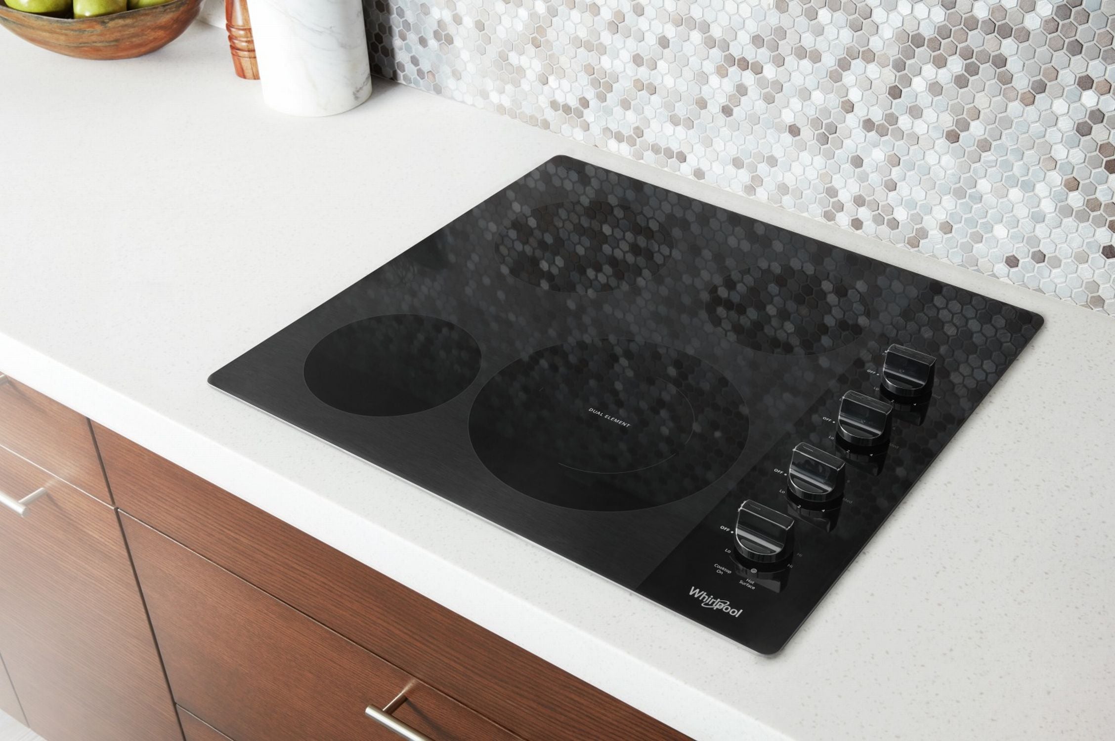 Whirlpool Black 24" Electric Cooktop - WCE55US4HB