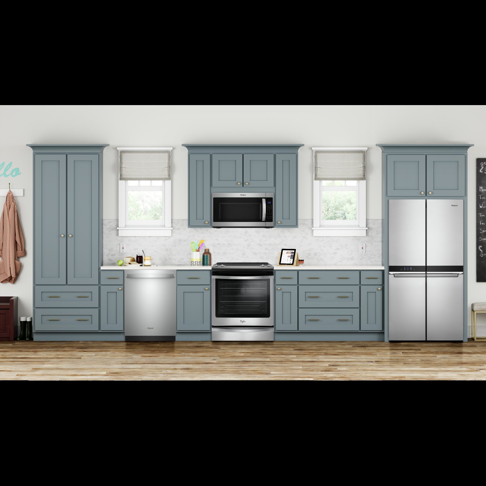 Whirlpool Fingerprint Resistant Metallic Steel French 4 Door Refrigerator (19.4 cu.ft.) - WRQA59CNKZ