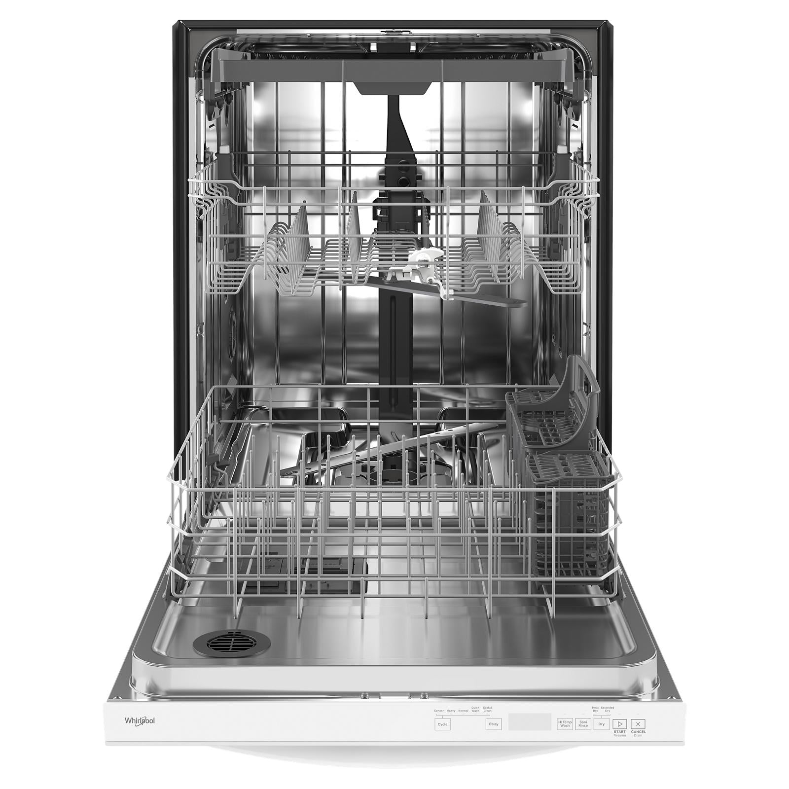 Whirlpool 24" White Large Capacity Dishwasher with 3rd Rack (47 dBA) - WDT750SAKW