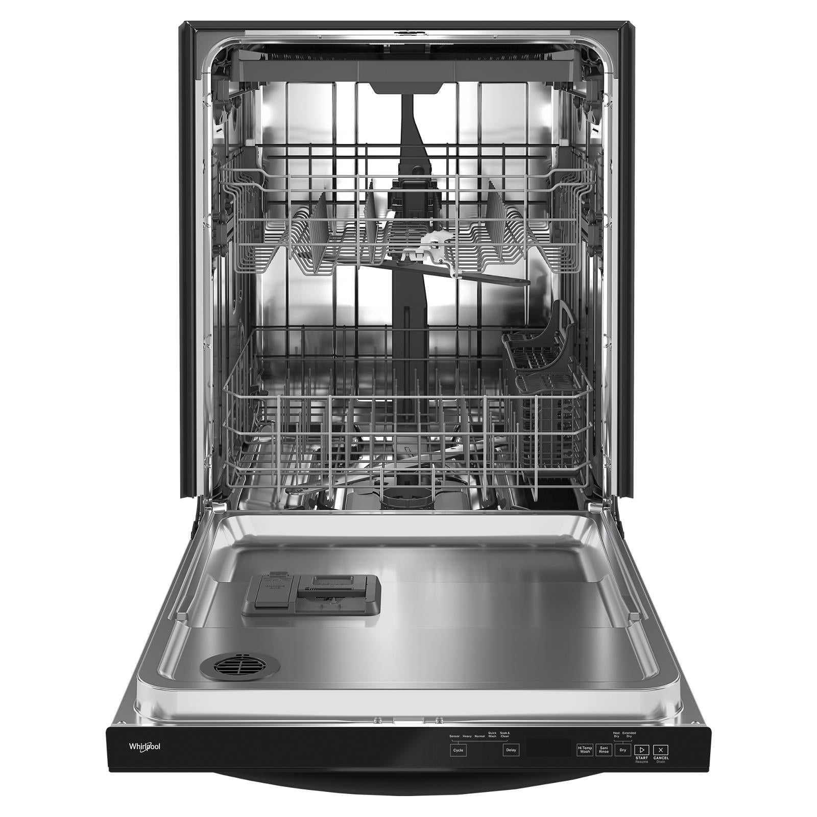 Whirlpool 24" Black Large Capacity Dishwasher with 3rd Rack (47 dBA) - WDT750SAKB