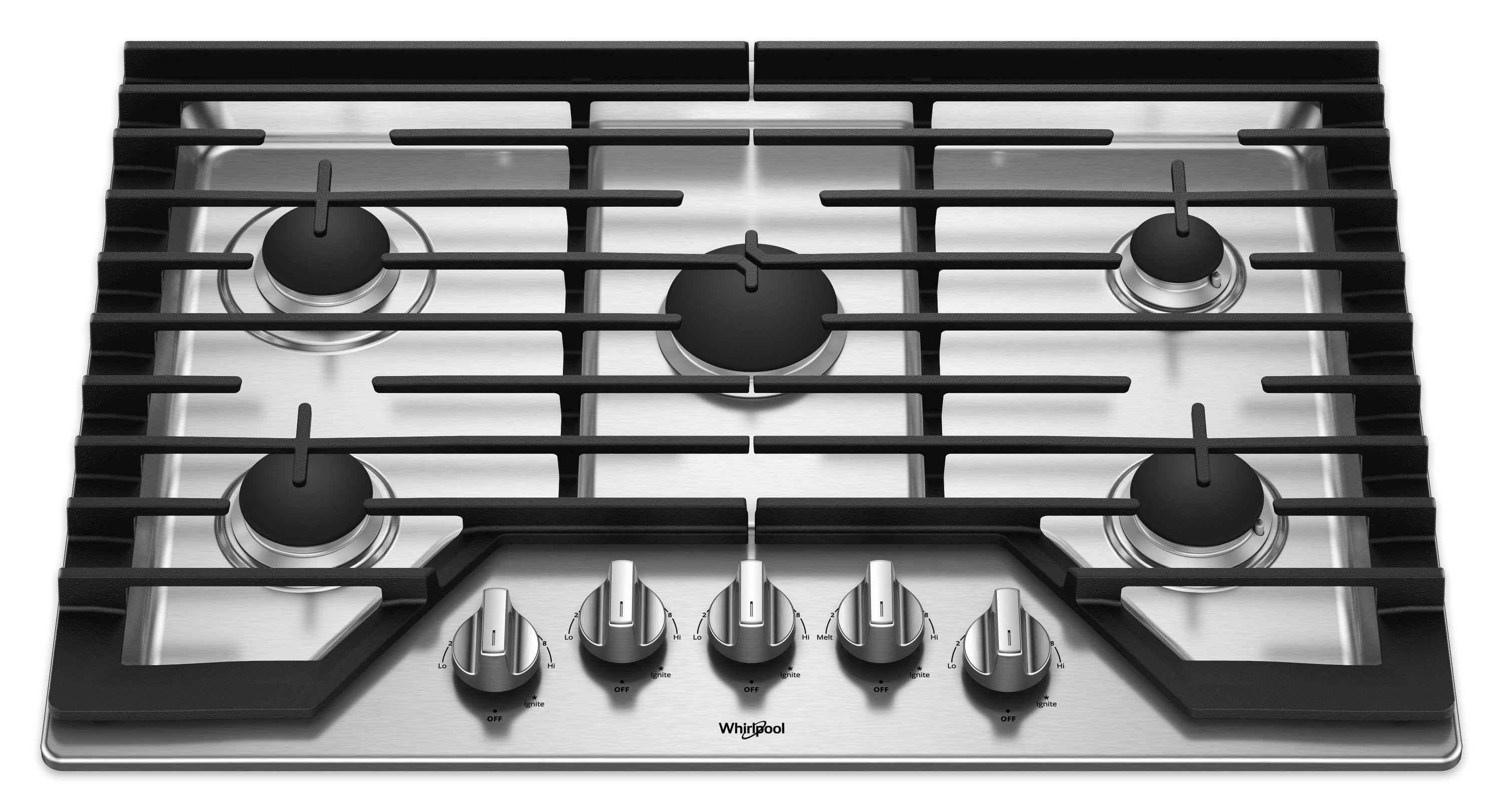Whirlpool Stainless Steel Gas Cooktop - WCG77US0HS