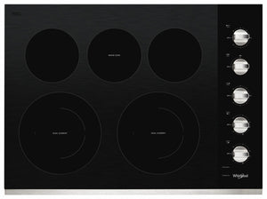 Whirlpool Surface de cuisson électrique 30 po inox WCE77US0HS