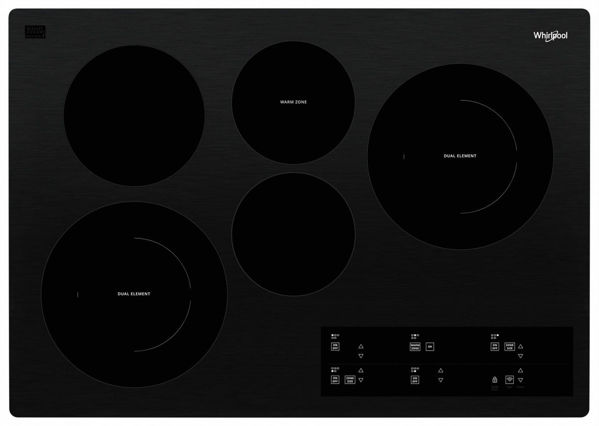 Whirlpool Black 30" Smart Electric Cooktop - WCE97US0HB