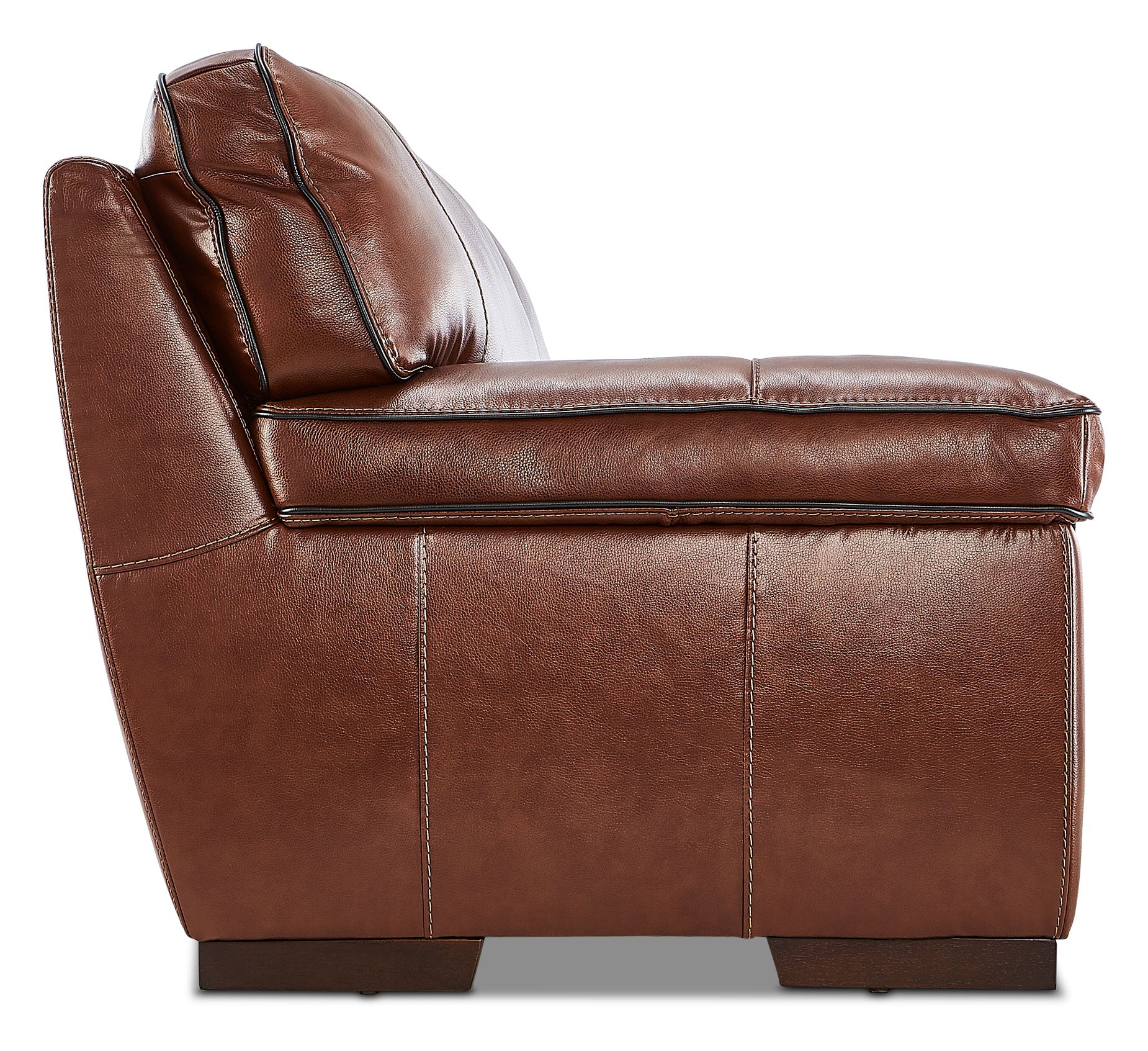 Stampede Leather Sofa - Cognac