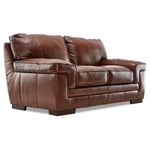 Stampede Leather Loveseat - Cognac