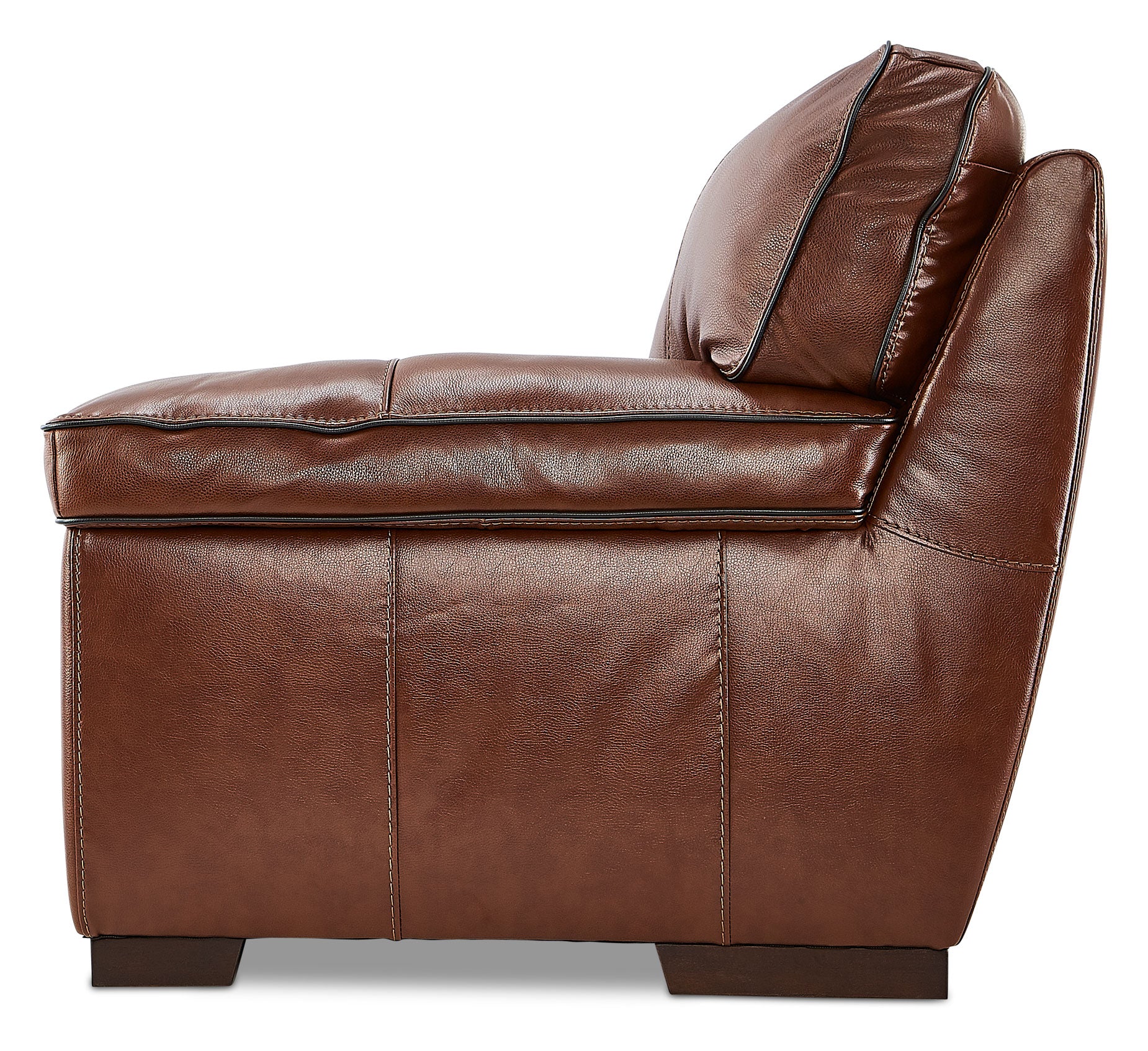 Stampede Leather Loveseat - Cognac