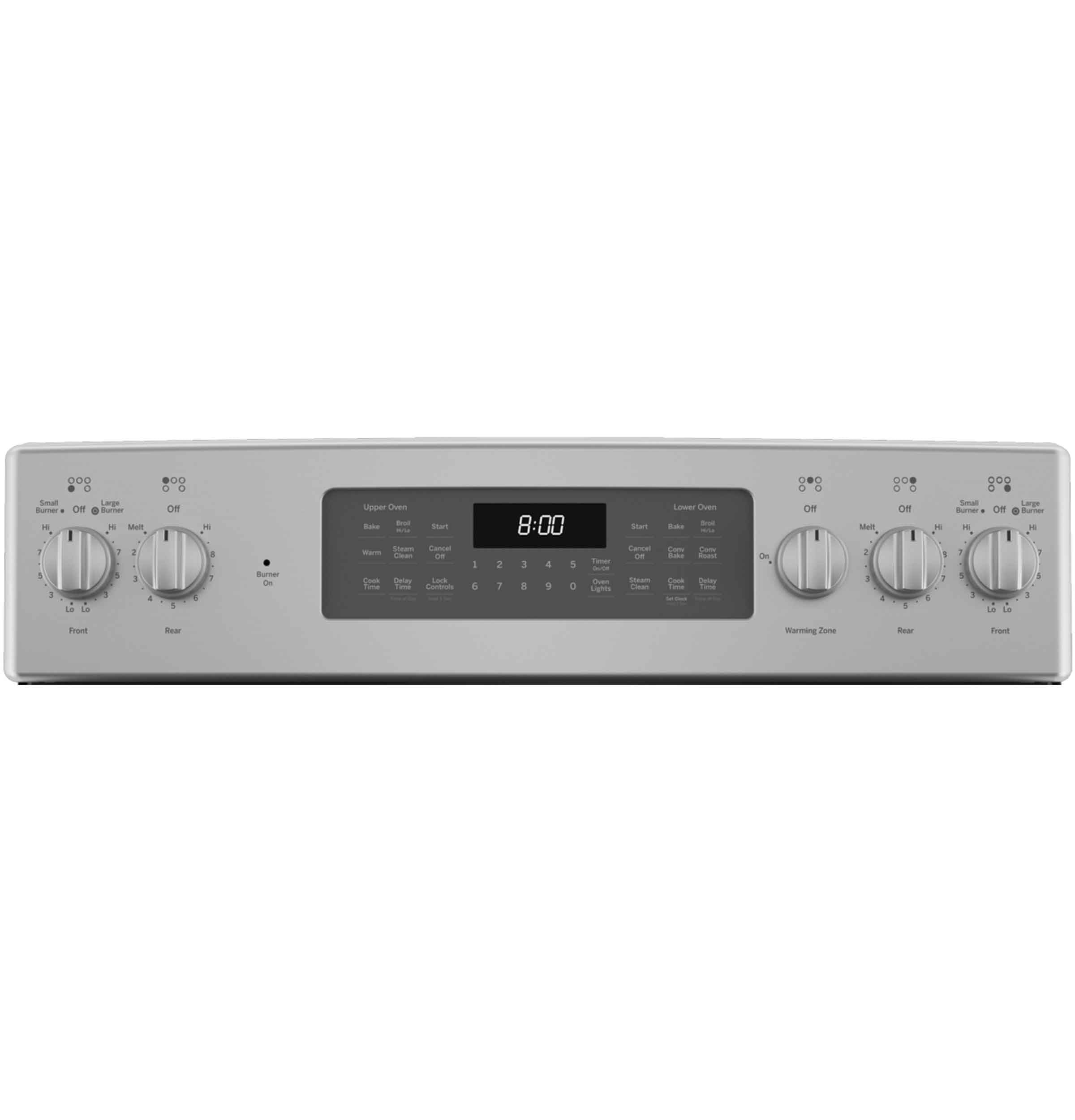 GE Stainless Steel 30'' Freestanding Double Oven Electric Range with Air Fry (6.6 Cu.Ft) - JBS86SPSS