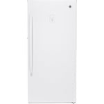 GE White Frost Free Upright Freezer (14.1 Cu. Ft.) - Energy Star FUF14DLRWW
