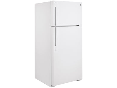 GE Réfrigérateur 16,6 pi³ avec congélateur en haut blanc GTE17DTNRWW