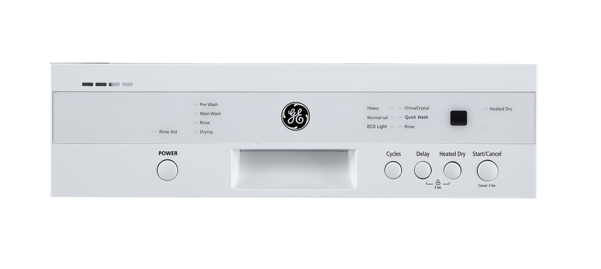 GE White 18" Built-In Dishwasher - GBF180SGMWW