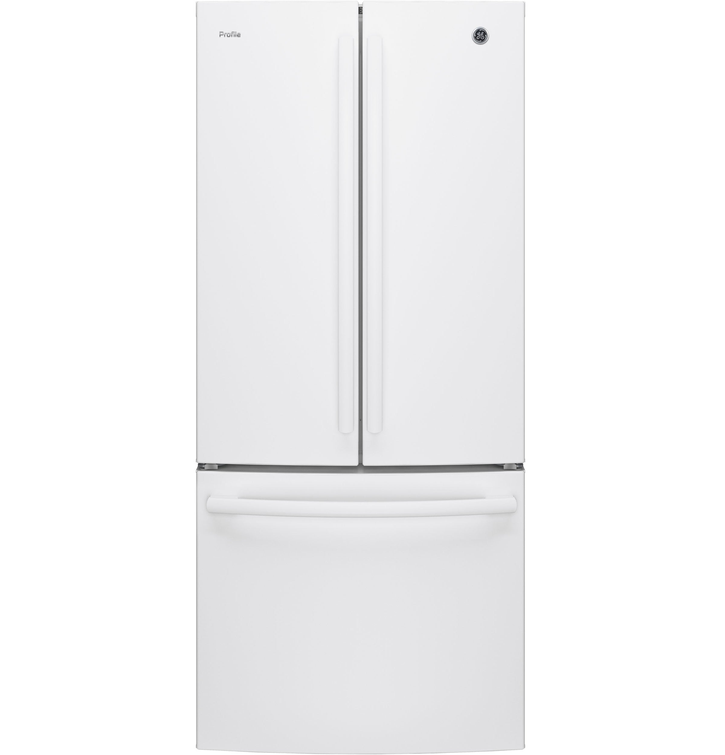 GE Profile 30" 20.8 Cu. Ft. White French Door Refrigerator - PNE21NGLKWW