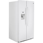 GE White Side-By-Side Refrigerator (25.1 Cu.Ft) - GSS25IGNWW