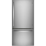 GE 33" 24.9 Cu. Ft. Fingerprint Resistant Stainless Bottom-Freezer Refrigerator - GDE25EYKFS
