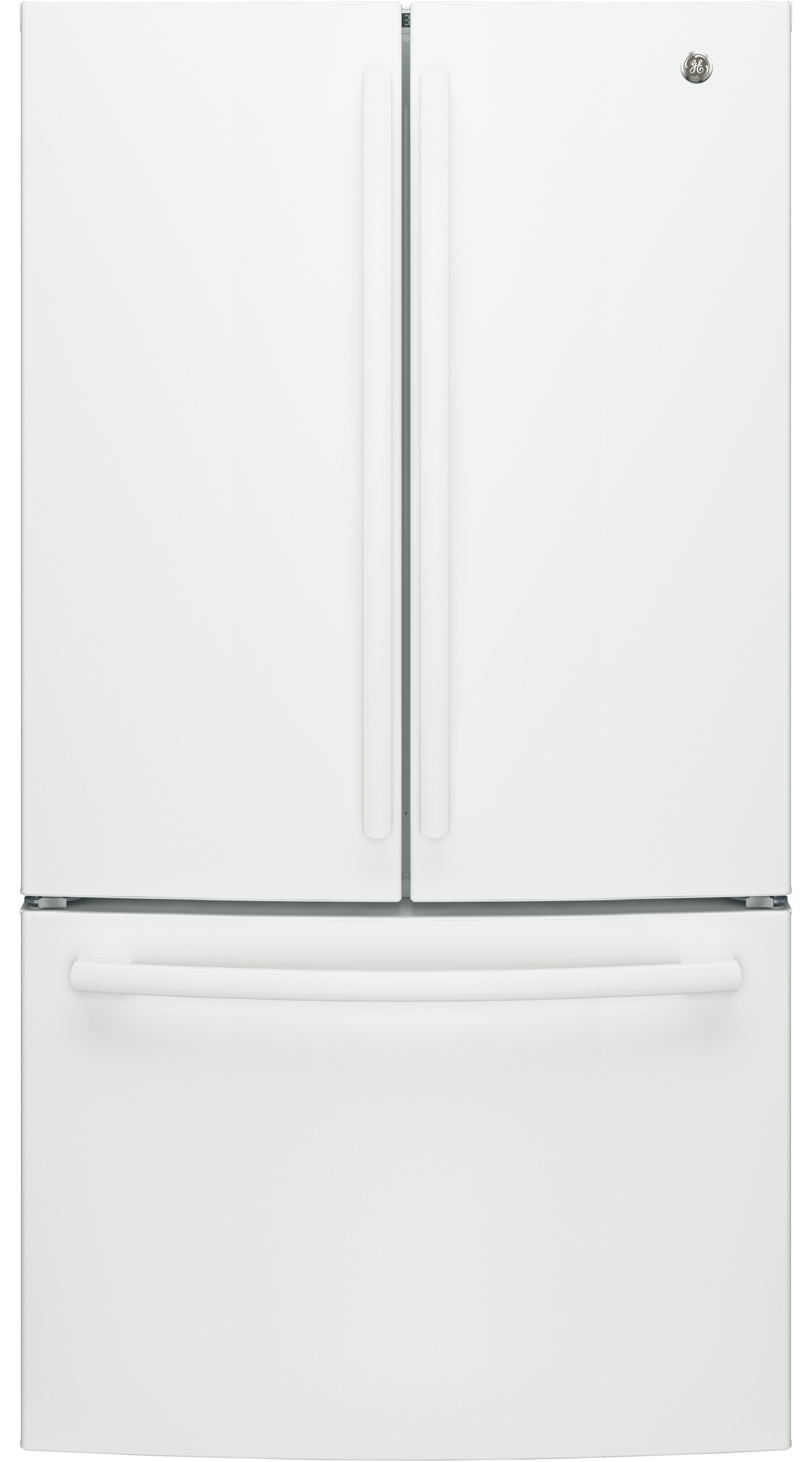 GE 36" 27 Cu. Ft. White French Door Refrigerator - GNE27JGMWW