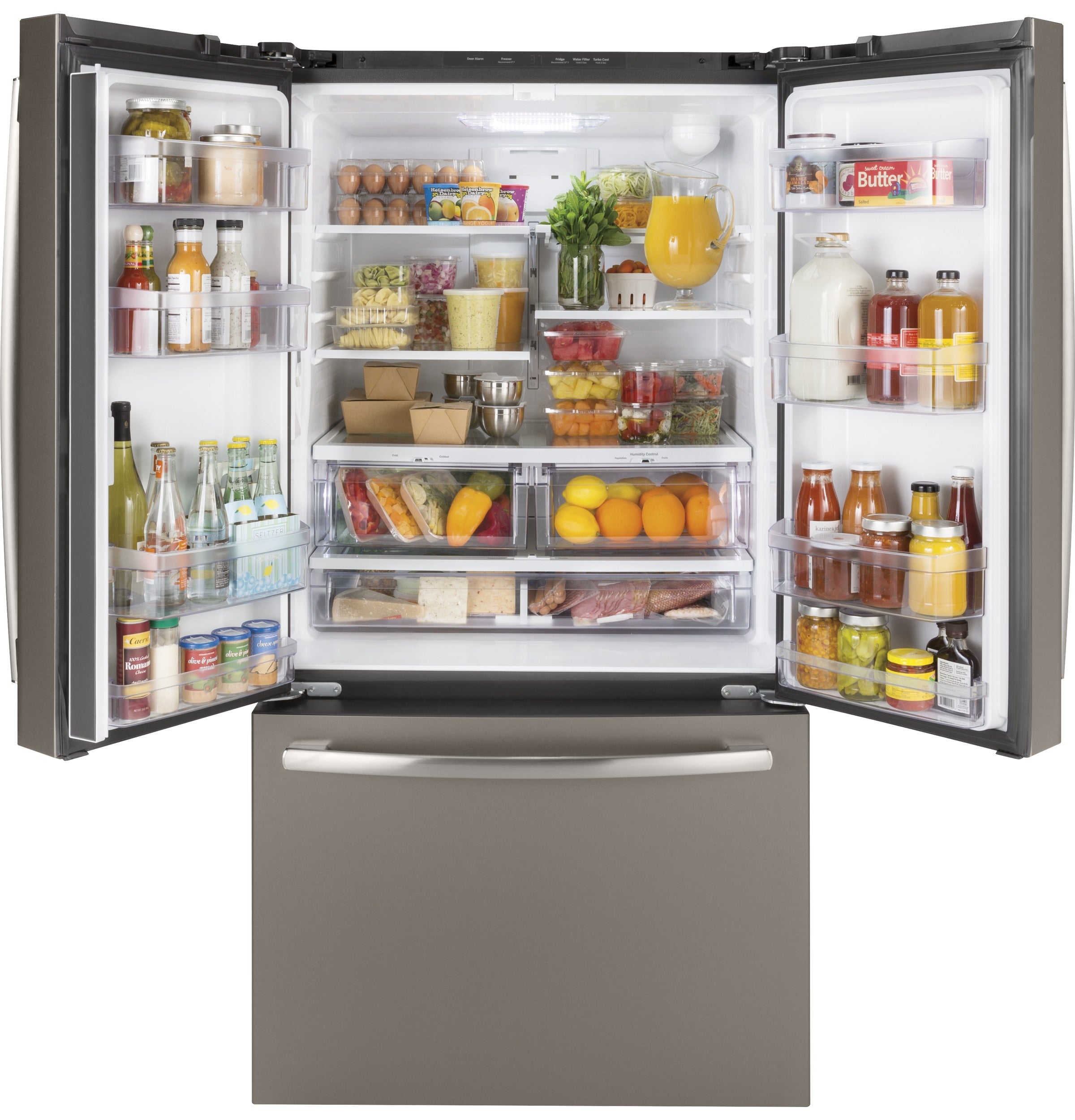 GE 36" 27 Cu. Ft. Slate French Door Refrigerator - GNE27JMMES