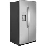 GE 35.75" 25.1 Cu. Ft. Stainless Steel Side-By-Side Refrigerator - GSS25IYNFS