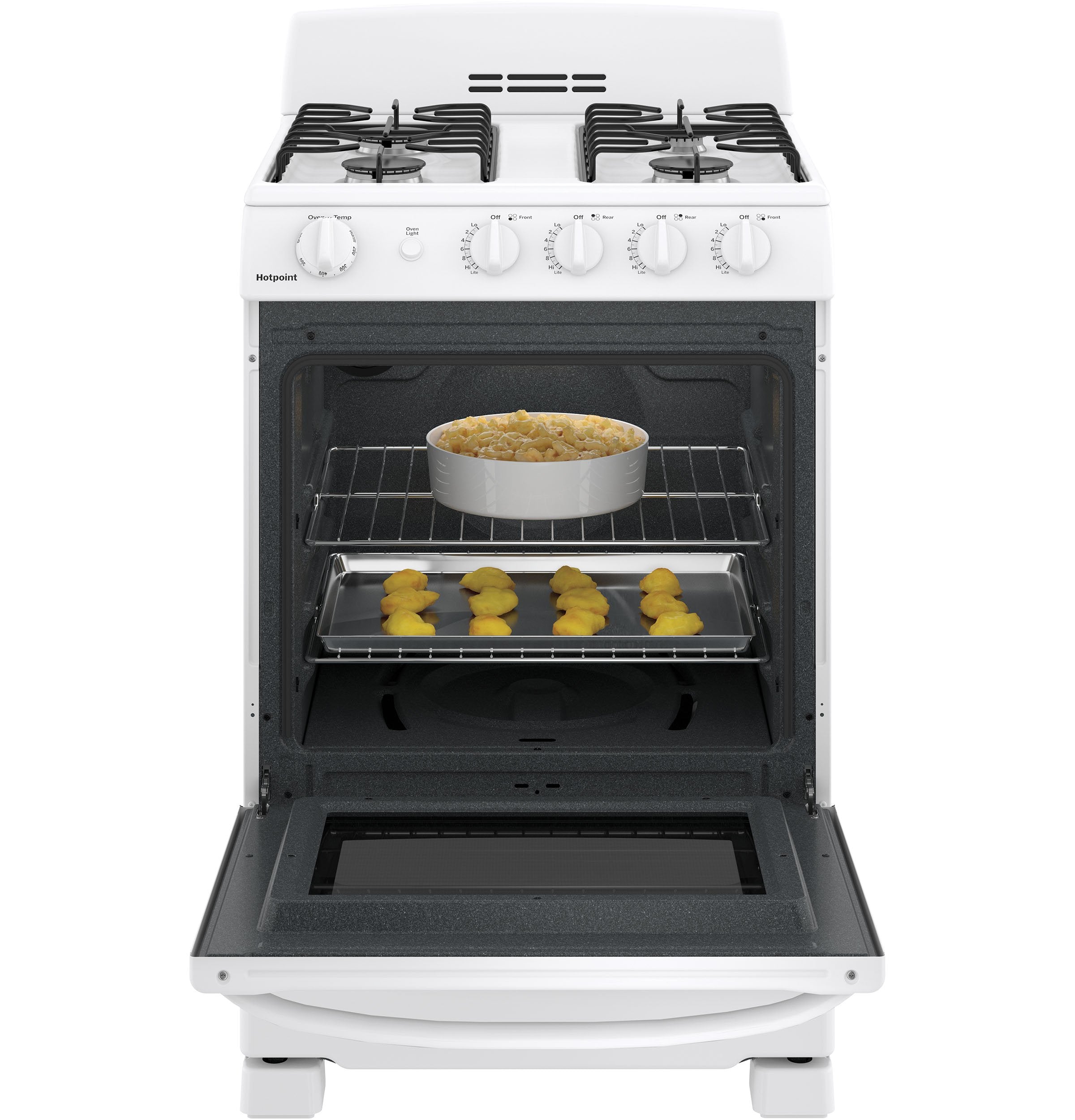 GE 24" White Freestanding Gas Range (2.9 Cu. Ft.) - JCGAS300DMWW