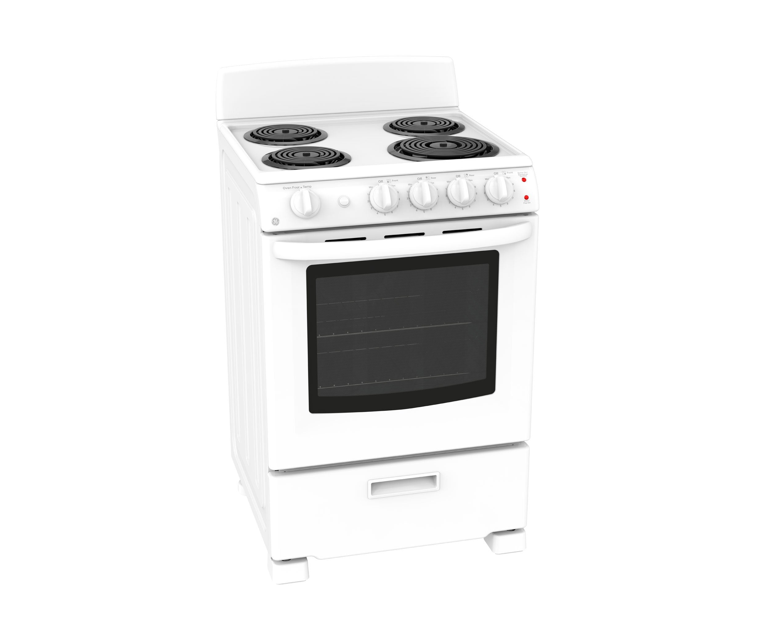 GE 24" White Freestanding Electric Range (2.9 Cu. Ft.) - JCAS300DMWW
