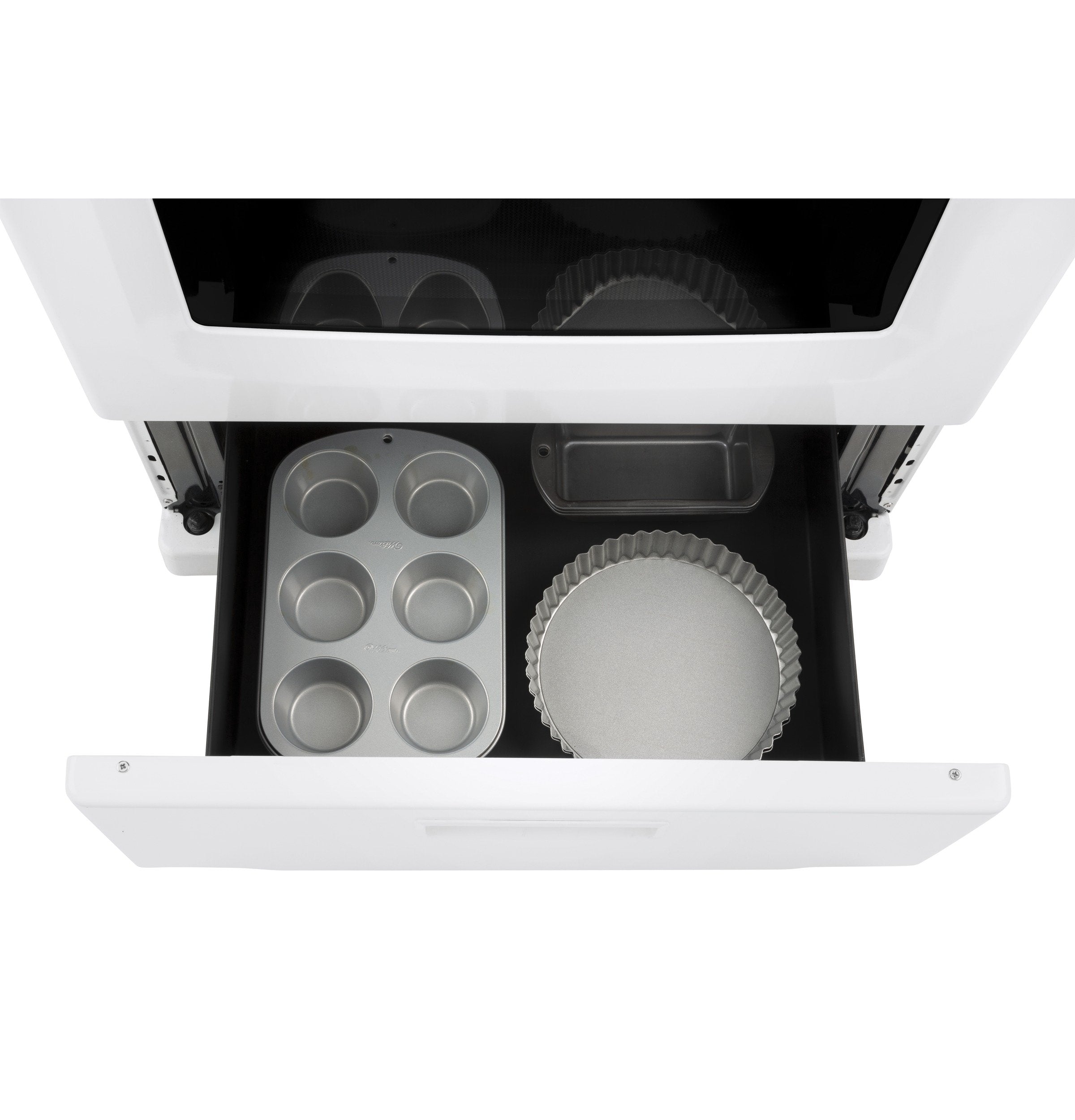 GE 24" White Freestanding Electric Range (2.9 Cu. Ft.) - JCAS300DMWW