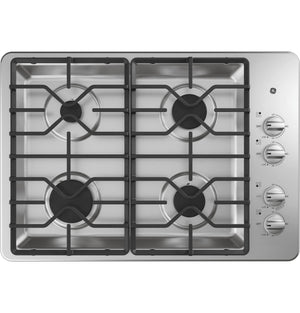 GE Surface de cuisson au gaz 30 po acier inoxydable JGP3030SLSS