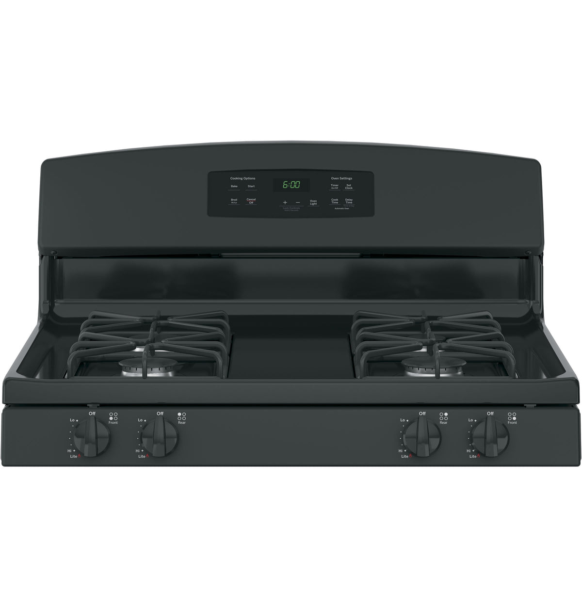 GE Black Freestanding Gas Range (5.0 Cu. Ft.) - JCGBS60DEKBB