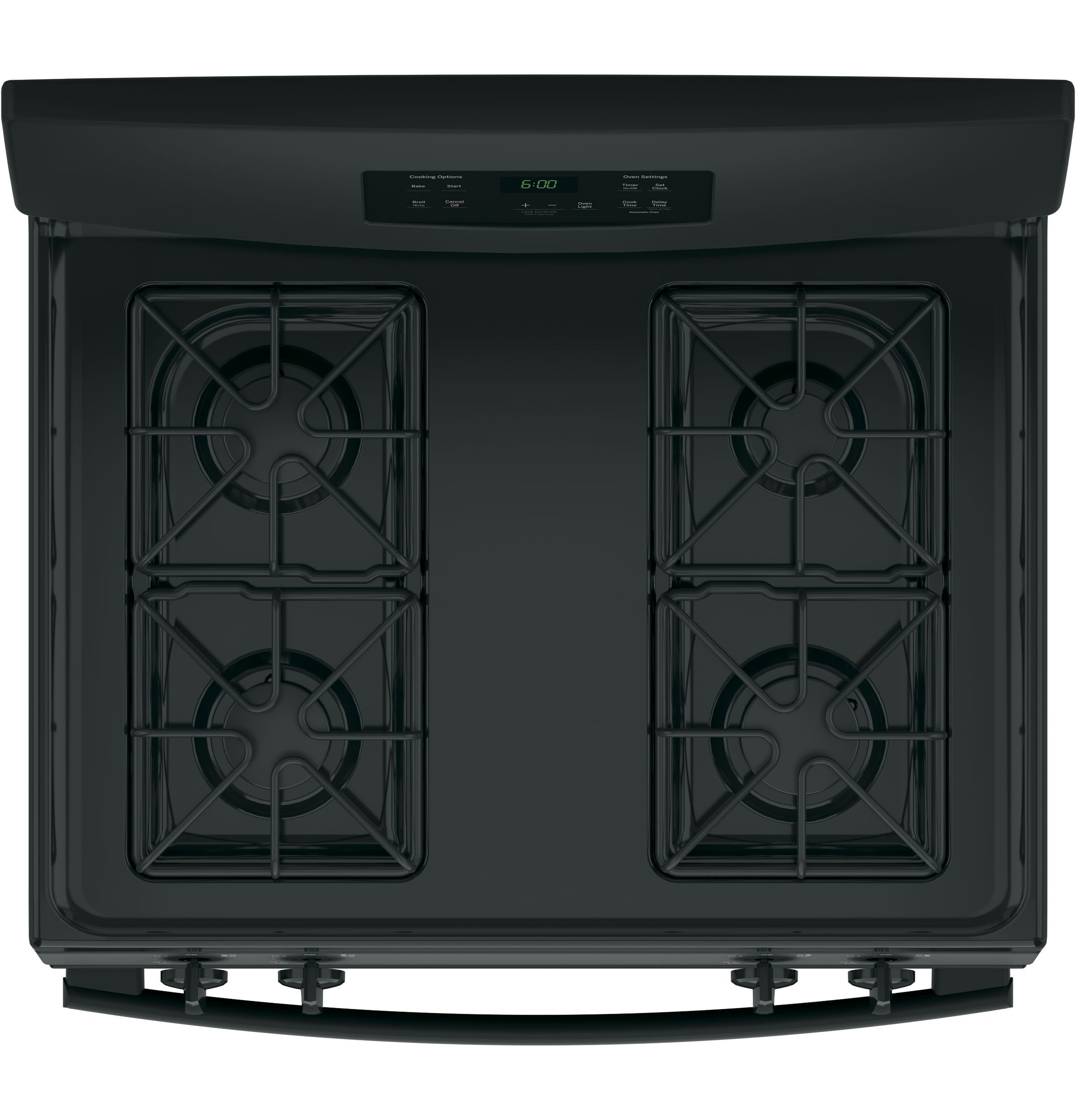 GE Black Freestanding Gas Range (5.0 Cu. Ft.) - JCGBS60DEKBB