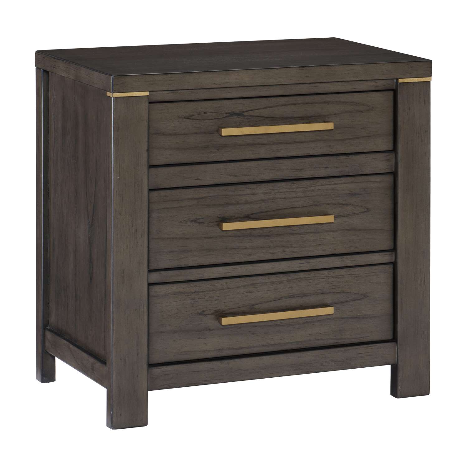 Amara Night Table - Greyish Brown