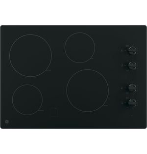GE Surface de cuisson électrique 30 po noir sur noir JP3030DJBB