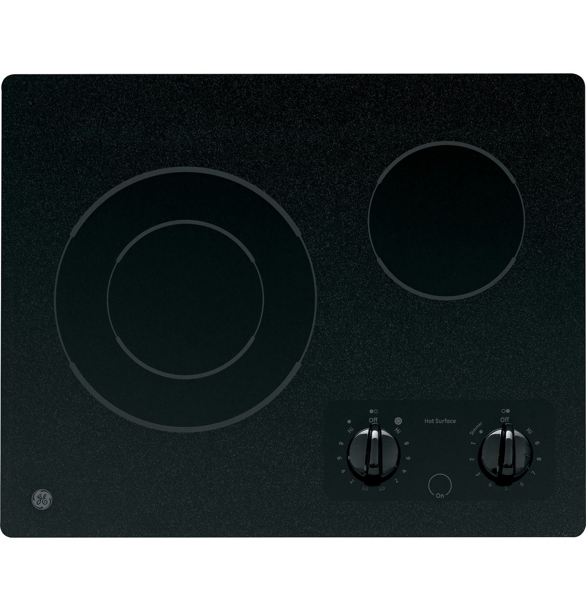 GE Black on Black 21" Radiant Cooktop - JP256BMBB