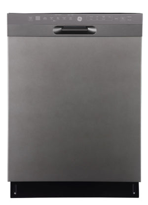 GE Lave-vaisselle encastré 24 po avec commandes à l’avant ardoise GBF655SMPES