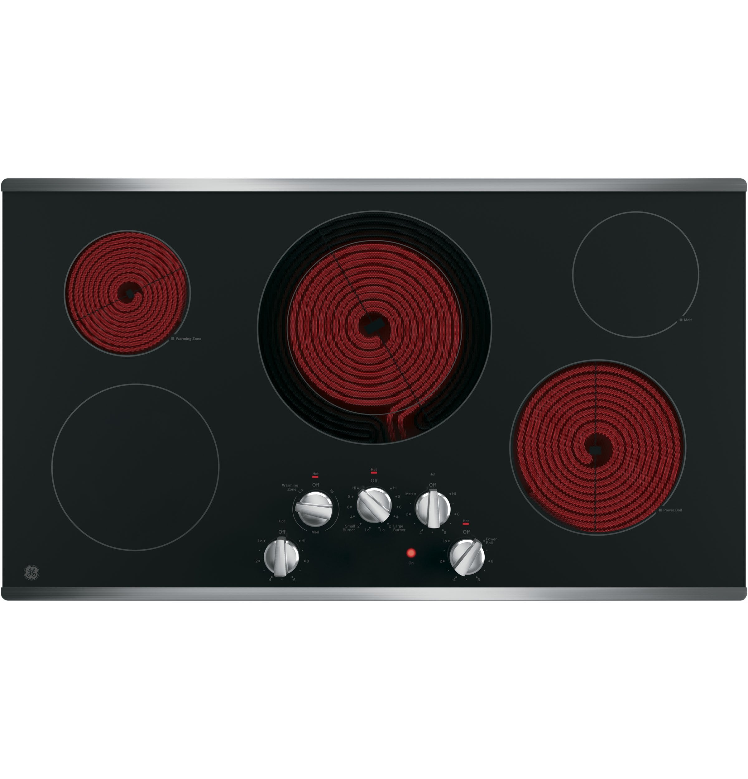 GE Stainless Steel 36" Electric Cooktop - JP3036SLSS